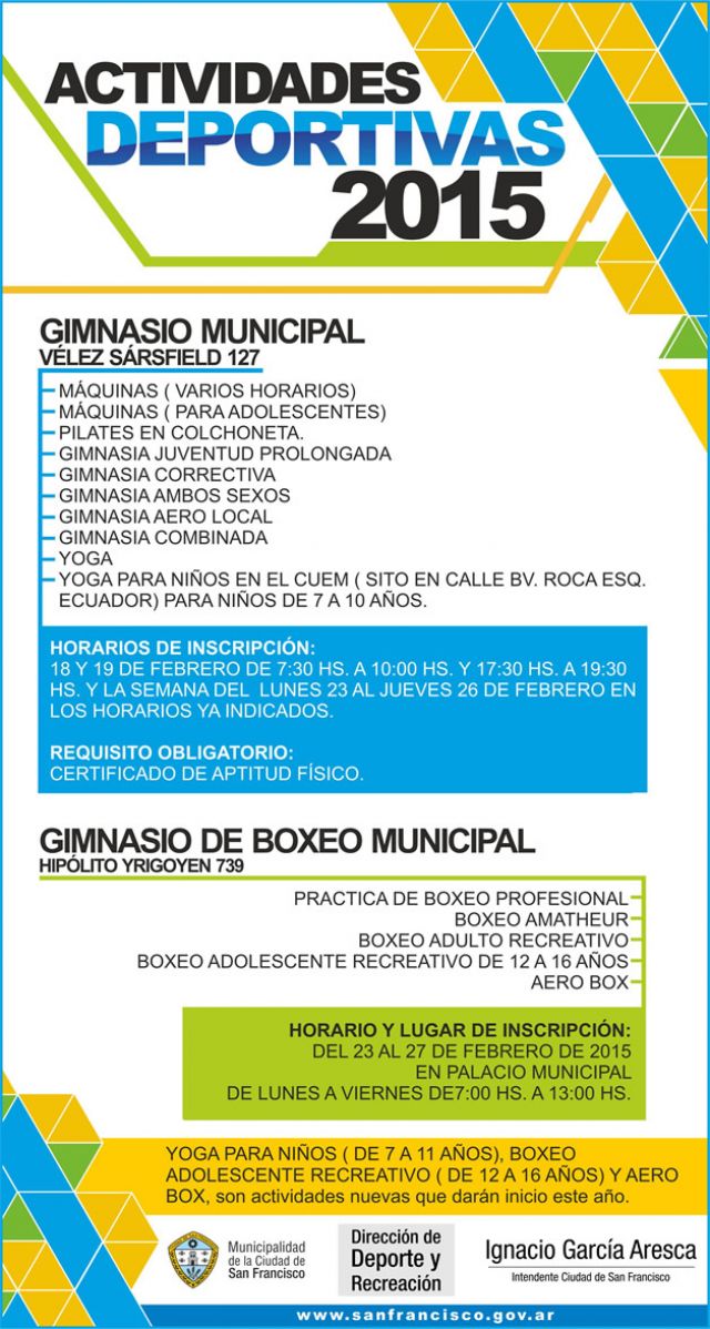 Actividades Deportivas 2015