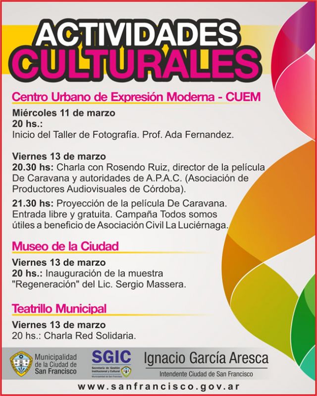 Actividades Culturales